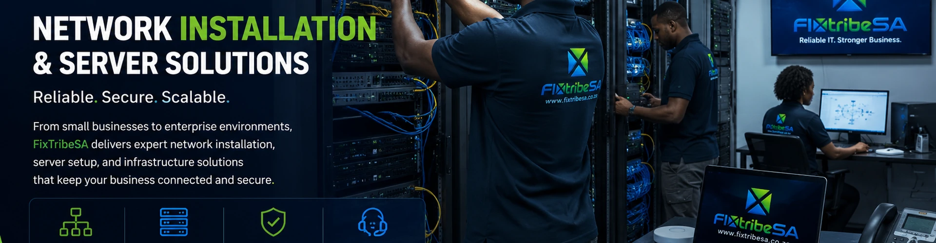 FixTribeSA network installation and server room solutions banner