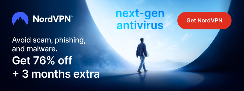 NordVPN next-gen antivirus special offer banner